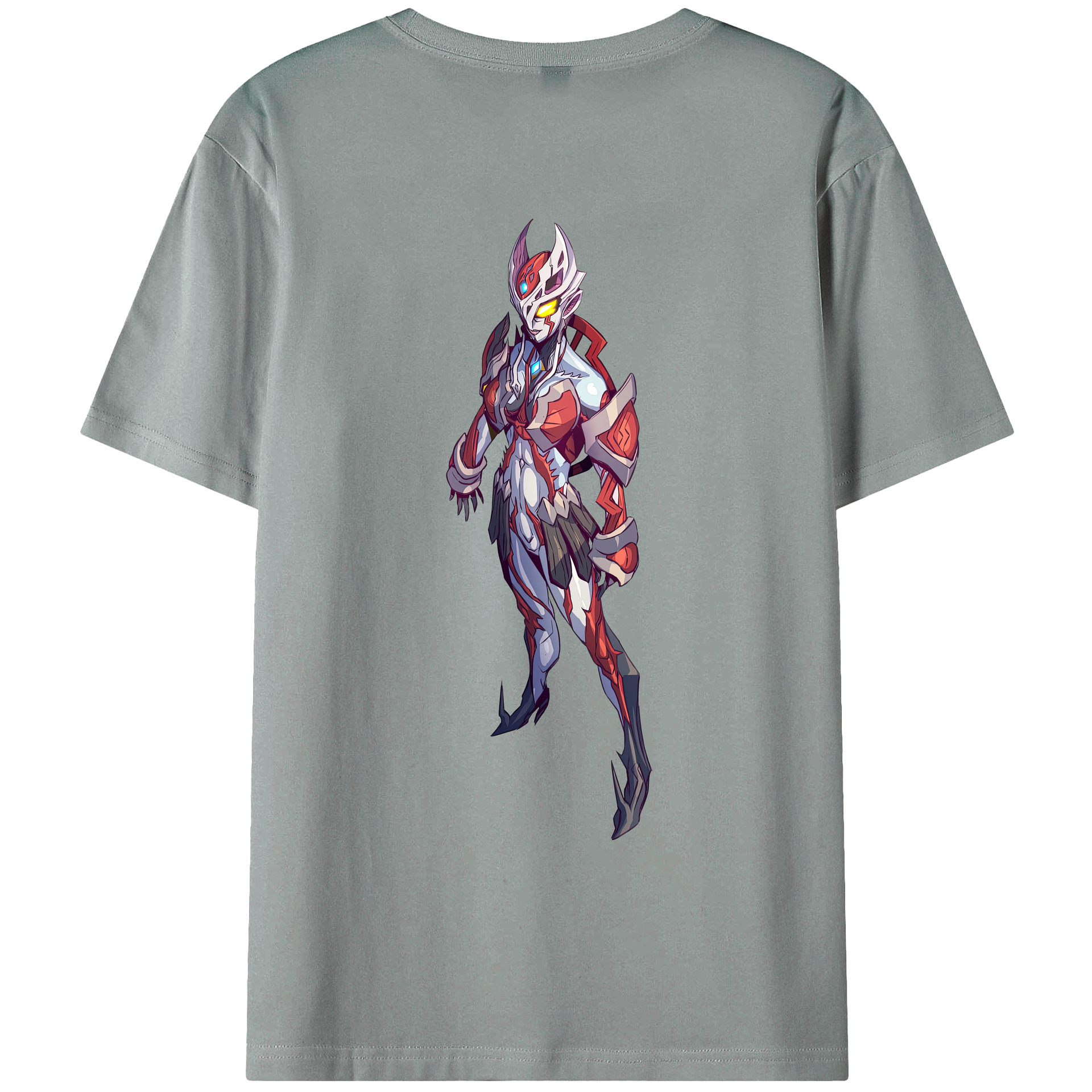 （画像用） ウルトラマン Ultraman 綿100％ メンズ半袖Tシャツ（バックプリント） 通気性